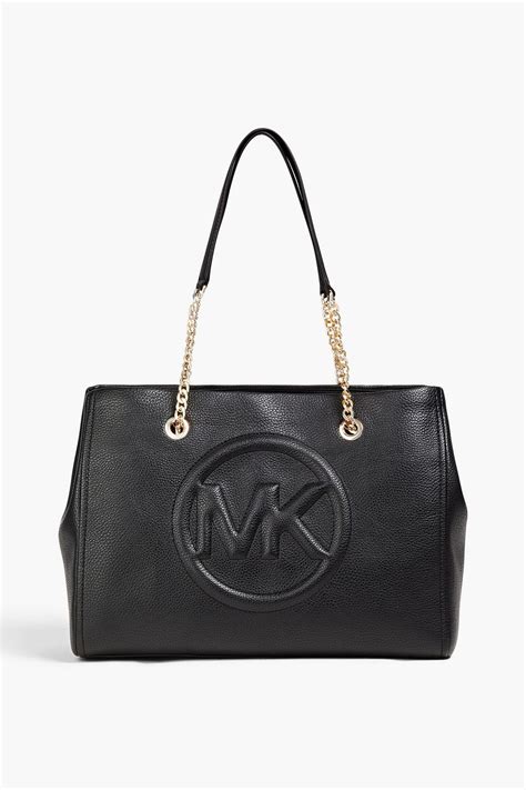 michael kors brynn tote|Michael Kors Brynn Large Logo and Faux Leather Tote Bag.